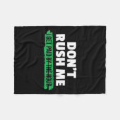 Couverture Polaire Funny Don't Rush Me I Get Paid By The Hour Sarcasm (Devant (Horizontal))
