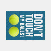 Couverture Polaire Funny Dont Touch My Pandemic Tennis  (Devant (Horizontal))