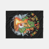 Couverture Polaire Funny Dragon Grill Master BBQ & Grilling Cartoon (Devant (Horizontal))