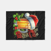 Couverture Polaire Funny Drinking Christmas Santa Beer Lovers Trend N (Devant (Horizontal))