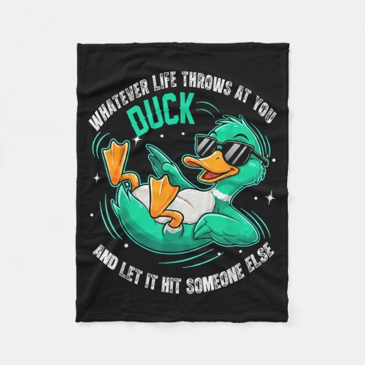 Couverture Polaire Funny Duck Graphic Tees Men Women Teens Funny Quot (Devant)