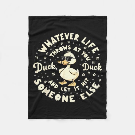 Couverture Polaire Funny Duck Graphic Tees Men Women Teens Funny Quot (Devant)