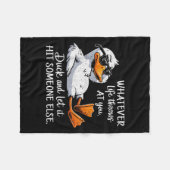 Couverture Polaire Funny Duck Shirt Drôle Citation Tee - shirts Graph (Devant (Horizontal))