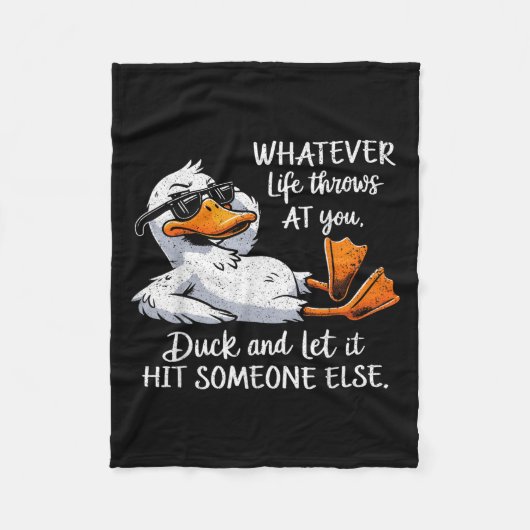 Couverture Polaire Funny Duck Shirt Drôle Citation Tee - shirts Graph (Devant)