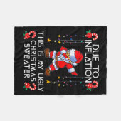 Couverture Polaire Funny Due To Inflation This Is My Ugly Christmas S (Devant (Horizontal))
