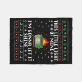 Couverture Polaire Funny Dumpster Fire Ugly Christmas Sweaters For Me (Devant (Horizontal))