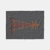 Couverture Polaire Funny Electric Pylon Christmas Graphics Lights Lov (Devant (Horizontal))