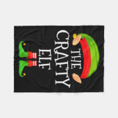 Couverture Polaire Funny Elf Family Christmas Crafty Elf Sweater Matc (Devant (Horizontal))