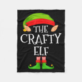 Couverture Polaire Funny Elf Family Christmas Crafty Elf Sweater Matc (Devant)