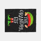 Couverture Polaire Funny Elf Family Christmas Grandpa Elf Sweater Mat (Devant (Horizontal))