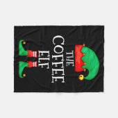 Couverture Polaire Funny Elf Family Christmas The Coffee Elf Sweater  (Devant (Horizontal))