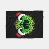 Couverture Polaire Funny Elf Heart Hands Love Christmas  (Devant (Horizontal))