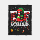 Couverture Polaire Funny Elf Squad Christmas Family Matching Pajamas  (Devant)