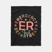 Couverture Polaire Funny Emergency Department Tech Emergency Room Tec (Devant)