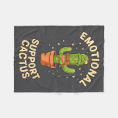 Couverture Polaire Funny Emotional Suprt Cactus Kawaii Succulent Plan (Devant (Horizontal))