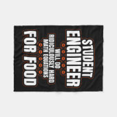 Couverture Polaire Funny Engineer Engineering College Student S  (Devant (Horizontal))