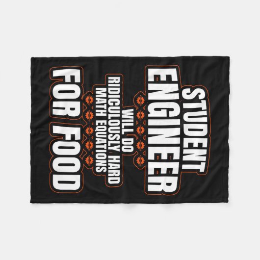 Couverture Polaire Funny Engineer Engineering College Student S  (Devant (Horizontal))