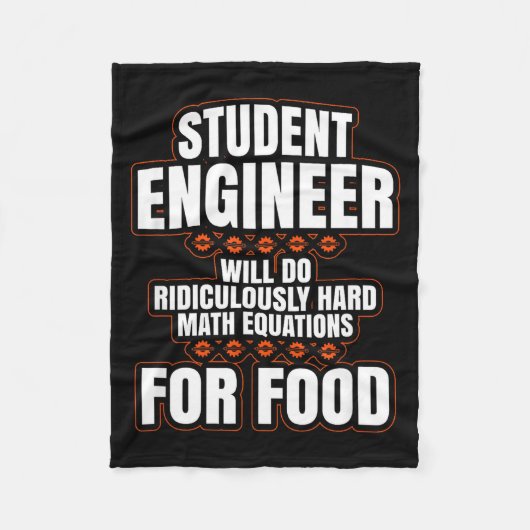Couverture Polaire Funny Engineer Engineering College Student S  (Devant)