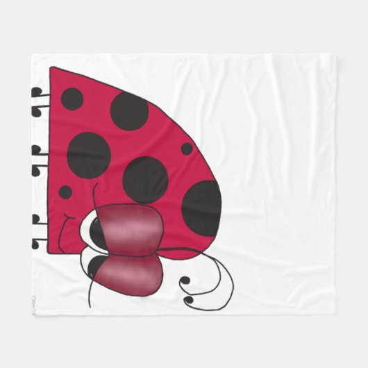 Couverture Polaire Funny et Euphoric Ladybug (Devant (Horizontal))