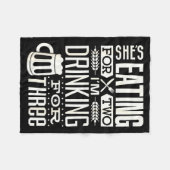 Couverture Polaire Funny Expecting Dad Shirt For Pregnancy New Dad Fa (Devant (Horizontal))