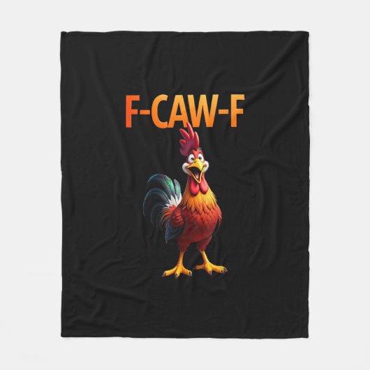 Couverture Polaire Funny F-Caw-F Chicken F-Caw-F Chicken Gothic Vinta (Devant)