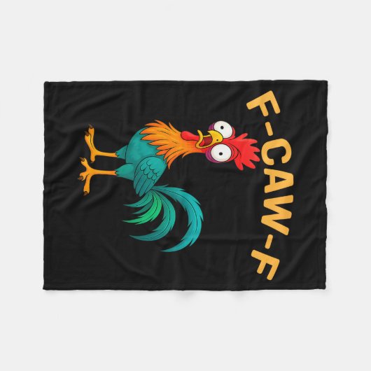 Couverture Polaire Funny F-caw-f Chicken Fcawf Chicken (Devant (Horizontal))
