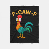 Couverture Polaire Funny F-caw-f Chicken Fcawf Chicken (Devant)