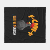 Couverture Polaire Funny F-Caw-F Don't A Chicken F-Caw-F Rooster (Devant (Horizontal))