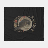 Couverture Polaire Funny F-Caw-F Raven Bird Saying Graphic F-Caw-F Cr (Devant (Horizontal))