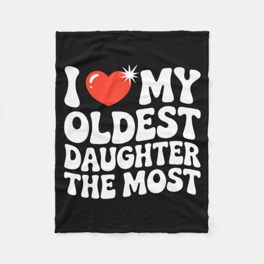 Couverture Polaire Funny Favorite Oldest Daughter Proud Parent Senior (Devant)
