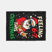 Couverture Polaire Funny Feeling 67 This Christmas Six Seven Meme Kid (Devant (Horizontal))