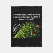 Couverture Polaire Funny Felines Pushing Christmas Tree Ugly Xmas Paj (Devant)