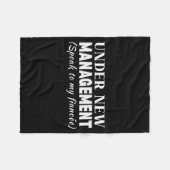 Couverture Polaire Funny Fiancee Under New Management Matching Fiance (Devant (Horizontal))