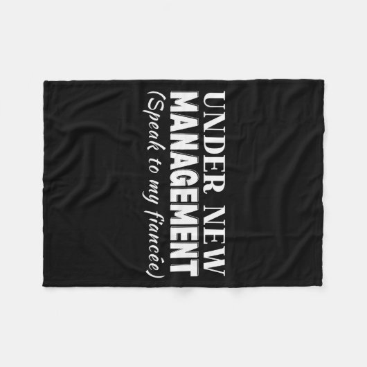 Couverture Polaire Funny Fiancee Under New Management Matching Fiance (Devant (Horizontal))