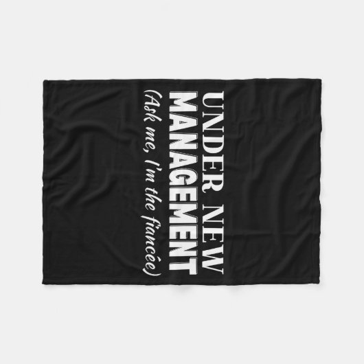 Couverture Polaire Funny Fiancee Under New Management Matching Fiance (Devant (Horizontal))