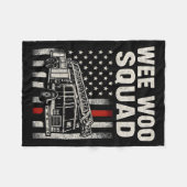 Couverture Polaire Funny Firefighter Art For Men Women Kids Fire Truc (Devant (Horizontal))