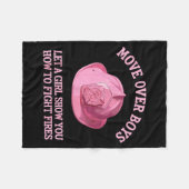 Couverture Polaire Funny Firefighter Art For Women Girls Fire Fighter (Devant (Horizontal))