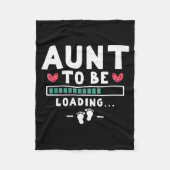 Couverture Polaire Funny First Time Pregnancy Announcement - Aunt To (Devant)