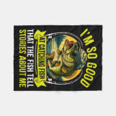 Couverture Polaire Funny Fishing Fisherman I'm So Good At Catching Fi (Devant (Horizontal))