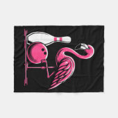 Couverture Polaire Funny Flamingo Bowling N Bowl Bowler (Devant (Horizontal))