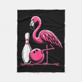 Couverture Polaire Funny Flamingo Bowling N Bowl Bowler (Devant)