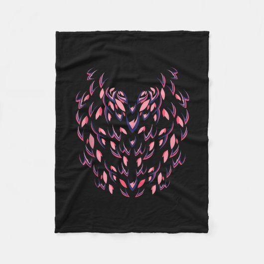 Couverture Polaire Funny Flamingo Halloween (Devant)