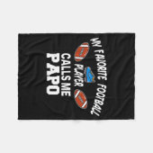 Couverture Polaire Funny Football Dad Pride Pa Fan Srts Family  (Devant (Horizontal))