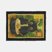 Couverture Polaire Funny Forest Ramen Cat Japanese Noodle Kitten (Devant (Horizontal))