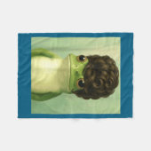 Couverture Polaire Funny Frog Beehive Bob Haircut Meme  (Devant (Horizontal))