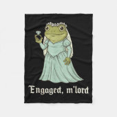 Couverture Polaire Funny Frog Engagement Matching Couples Tee Snarky  (Devant)