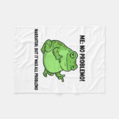 Couverture Polaire Funny Frog Me No Problemo Narrator But It Was All  (Devant (Horizontal))