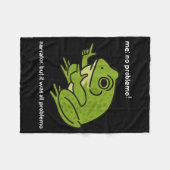 Couverture Polaire Funny Frog Me No Problemo Narrator But It Was All  (Devant (Horizontal))