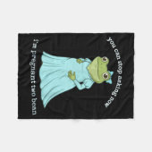Couverture Polaire Funny Frog Pregnancy Announcement Medieval Pregnan (Devant (Horizontal))