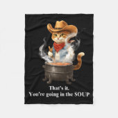 Couverture Polaire Funny Frog Witch Meme That's It You're Going In Th (Devant)